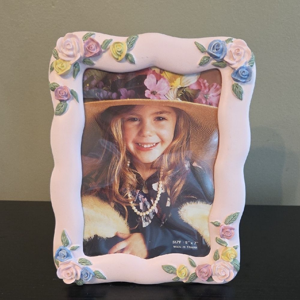 Floral Pink Picture Frame